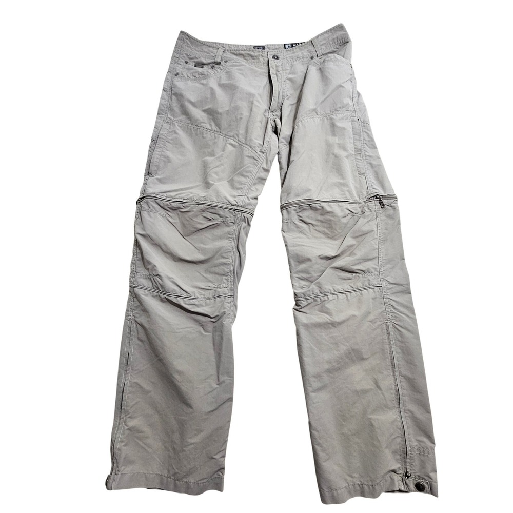 Kuhl Liberator Convertible Stealth Pants 36x32 Khaki Hiking Outdoor Utility